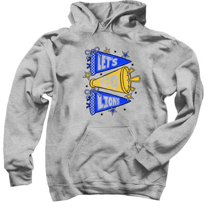 Lets Go Lions&nbsp;, a Sport Grey Pullover Hoodie