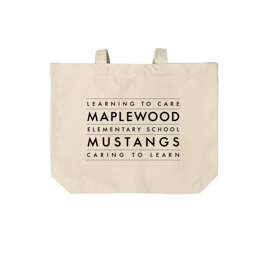 Learning to Care Tote Bag, a Natural Cotton Canvas Tote Bag