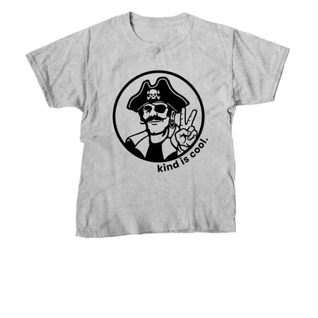 Pirate Kindness, a Sport Grey Youth Unisex Tee