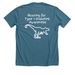 Team Wolk For A Cure, a Heather Deep Teal Premium Unisex Tee (back-view)