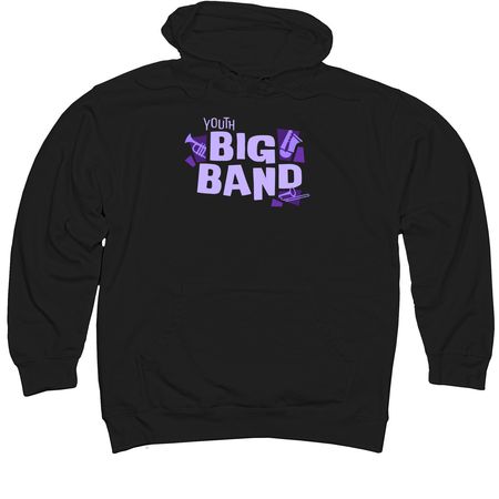 Youth Big Band - Sweatshirts, a Black Midweight Pullover Hoodie