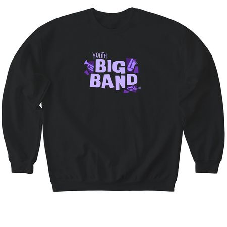 Youth Big Band - Sweatshirts, a Black Softstyle Crewneck Sweatshirt