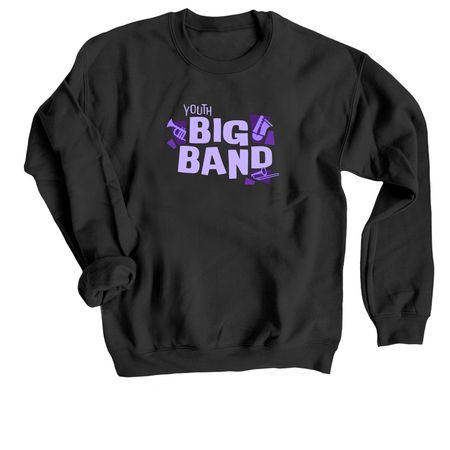 Youth Big Band - Sweatshirts, a Black Crewneck Sweatshirt