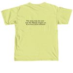 ?Mary?s Melodies? Gold T-Shirt, a Neon Lemon Comfort Colors Unisex Tee (back-view)