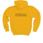 ?Mary?s Melodies? Gold T-Shirt, a Gold Youth Pullover Hoodie (back-view)
