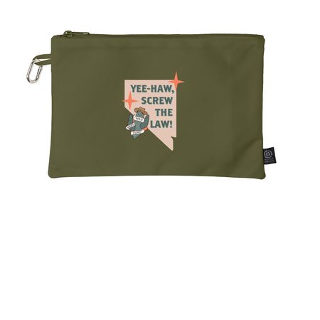 Yee-Haw, Screw The Law! Pouch (Peach), a Olive Grove Go-Go Pouch