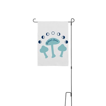 Ashlee's Voice 2026, a White 12" x 18" Yard Flag with Stake