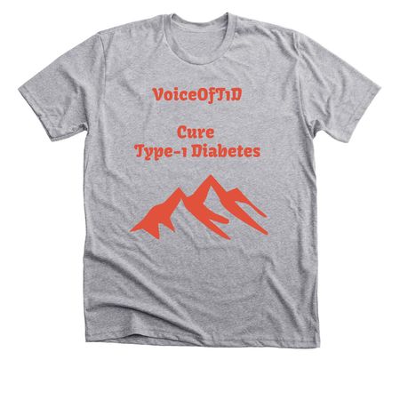 VoiceOfT1D, a Athletic Heather Premium Unisex Tee