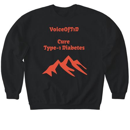 VoiceOfT1D, a Black Softstyle Crewneck Sweatshirt