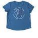 Dog Mom, a Azure Blue Allmade Eco Triblend Women?s Scoop Neck Tee (back-view)