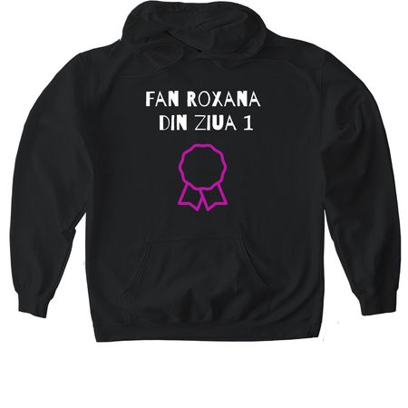 Roxana Shirts, a Black Gildan Softstyle Pullover Hoodie