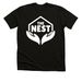 Nest T-Shirt, a Black Heather Premium Unisex Tee