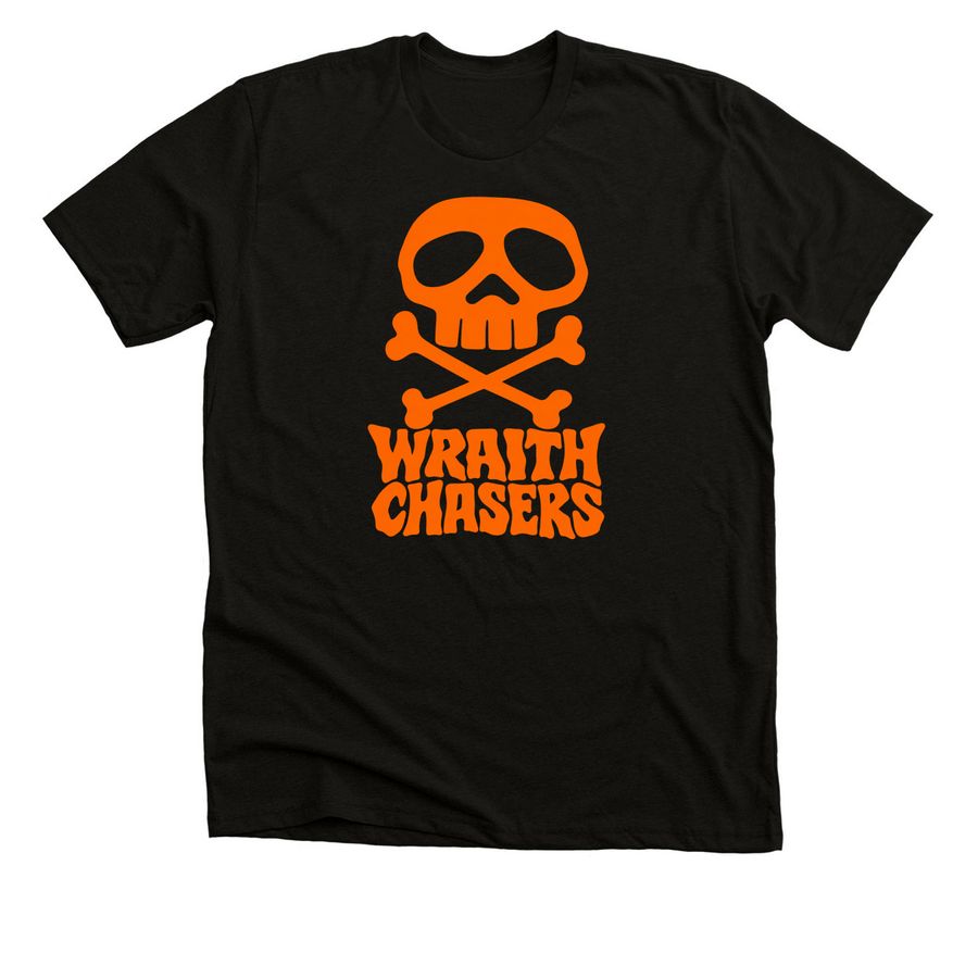 Wraith Chasers Skull, a Black Heather Premium Unisex Tee