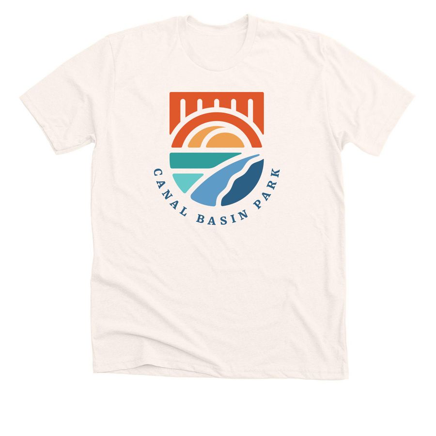 Canal Basin Park T-Shirt, a Heather Natural Premium Unisex Tee