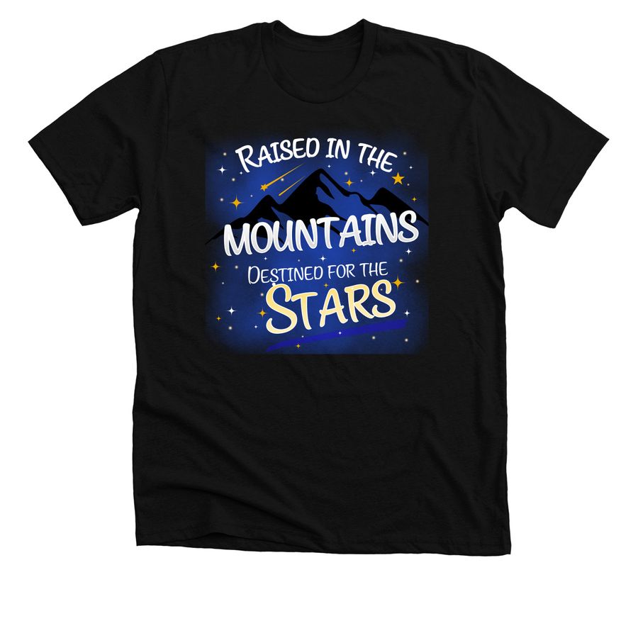 Destined for the stars, a Solid Black Blend Premium Unisex Tee
