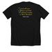 Neverland Clock, a Solid Black Blend Premium Unisex Tee (back-view)