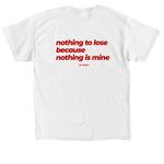 The Thinkers, a White Classic Unisex Tee (back-view)