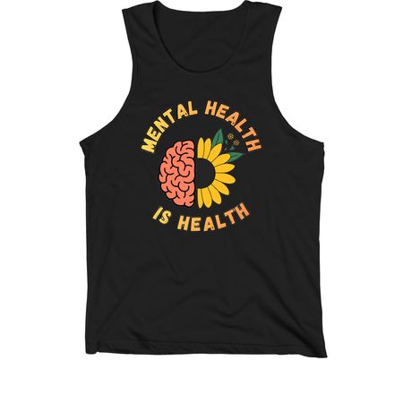 Mental Health is Health, a Black Premium Cotton Tank