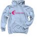 Promise Walk Hoodie, a Light Blue Pullover Hoodie