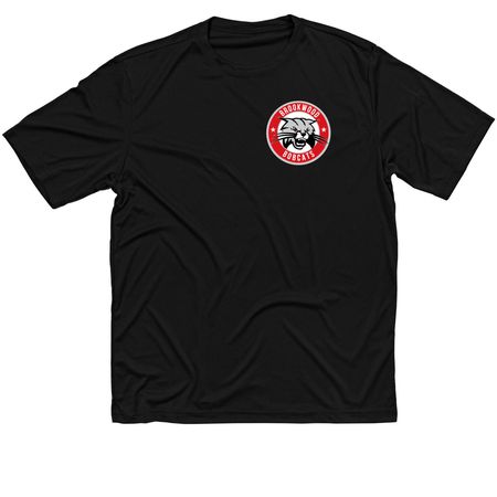 Brookwood Bobcats Spirit Wear (Athletic), a Black Classic Performance Tee