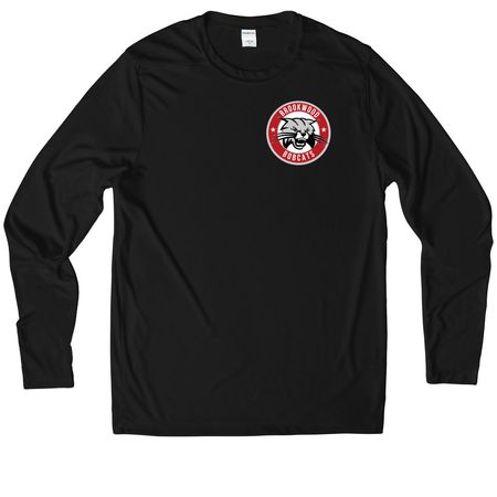Brookwood Bobcats Spirit Wear (Athletic), a Black UV Performance Long Sleeve Tee