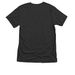 I'm here for the Good Bad Flicks, a Vintage Black Triblend Unisex Tee (back-view)