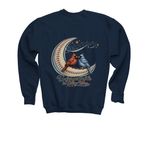 Unforgettable&nbsp;, a Navy Youth Crewneck Sweatshirt (back-view)