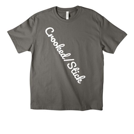 Crooked Stick Tee, a Asphalt Unisex Heavyweight Tee