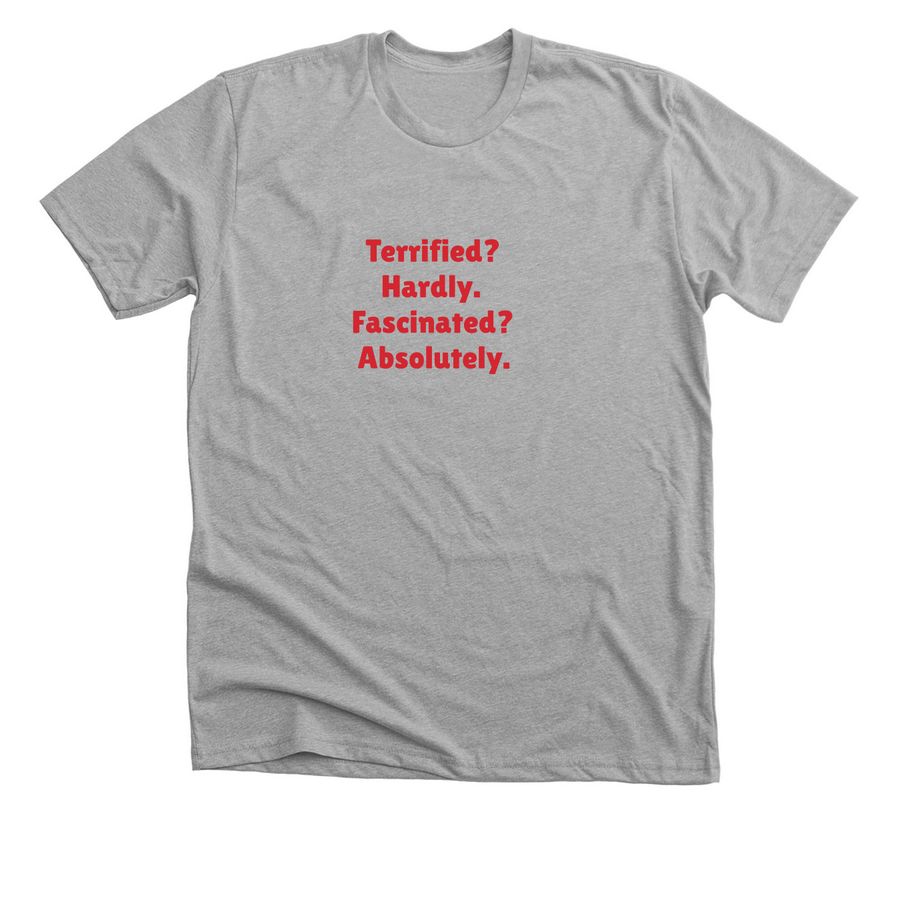Inkstained quote t-shirt, a Athletic Heather Premium Unisex Tee