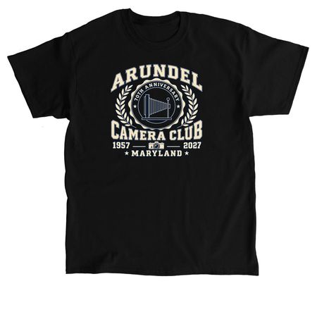 Arundel Camera Club Anniversary Classic, a Black Classic Unisex Tee