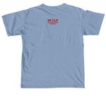 Born to Be Wild Collection, a Washed Denim Comfort Colors Unisex Tee (back-view)