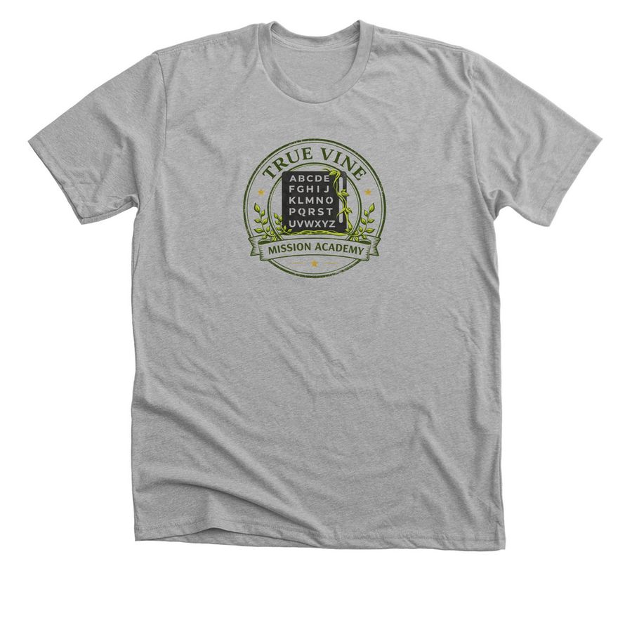 True Vine Mission - Emblem, a Athletic Heather Premium Unisex Tee