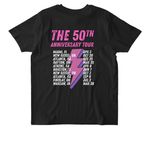 2.0 High Stakes 50th Tour Tee, a Black Stanley/Stella Unisex Rocker Tee (back-view)