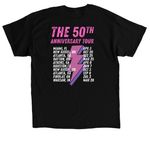 2.0 High Stakes 50th Tour Tee, a Black Classic Unisex Tee (back-view)