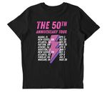 2.0 High Stakes 50th Tour Tee, a Black Stanley/Stella Unisex Crafter Tee (back-view)