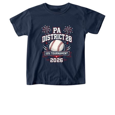 Tournament shirt&nbsp;, a True Navy Comfort Colors Youth Tee