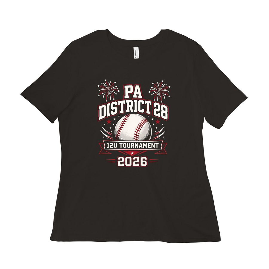 Tournament shirt&nbsp;, a Black Women?s Relaxed Cotton Tee