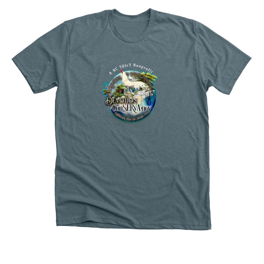 Devotion Conservancy&nbsp;, a Heather Slate Premium Unisex Tee