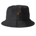 Roseberry Logo Hats, a Black Printed Bucket Hat