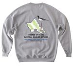 FONWR Colorful Logo, a Sport Grey Softstyle Crewneck Sweatshirt (back-view)