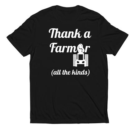 OhmS Farmer Fund, a Deep Black Allmade Eco Triblend Unisex Tee