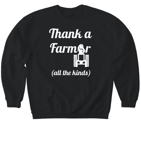 OhmS Farmer Fund, a Black Softstyle Crewneck Sweatshirt