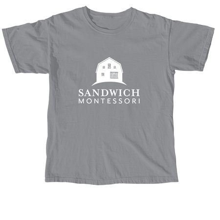 SMS Logo + Cape Cod, a Granite Comfort Colors Unisex Tee