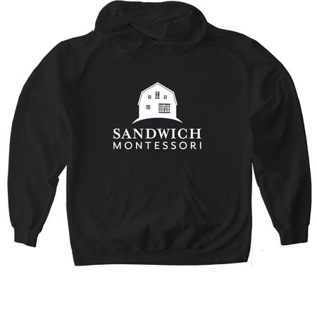 SMS Logo + Cape Cod, a Black Gildan Softstyle Pullover Hoodie