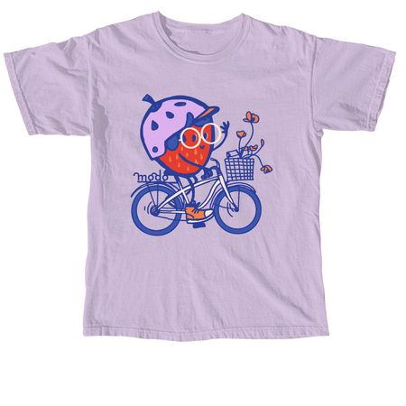 Berry Good Bike Ride, a Orchid Comfort Colors Unisex Tee