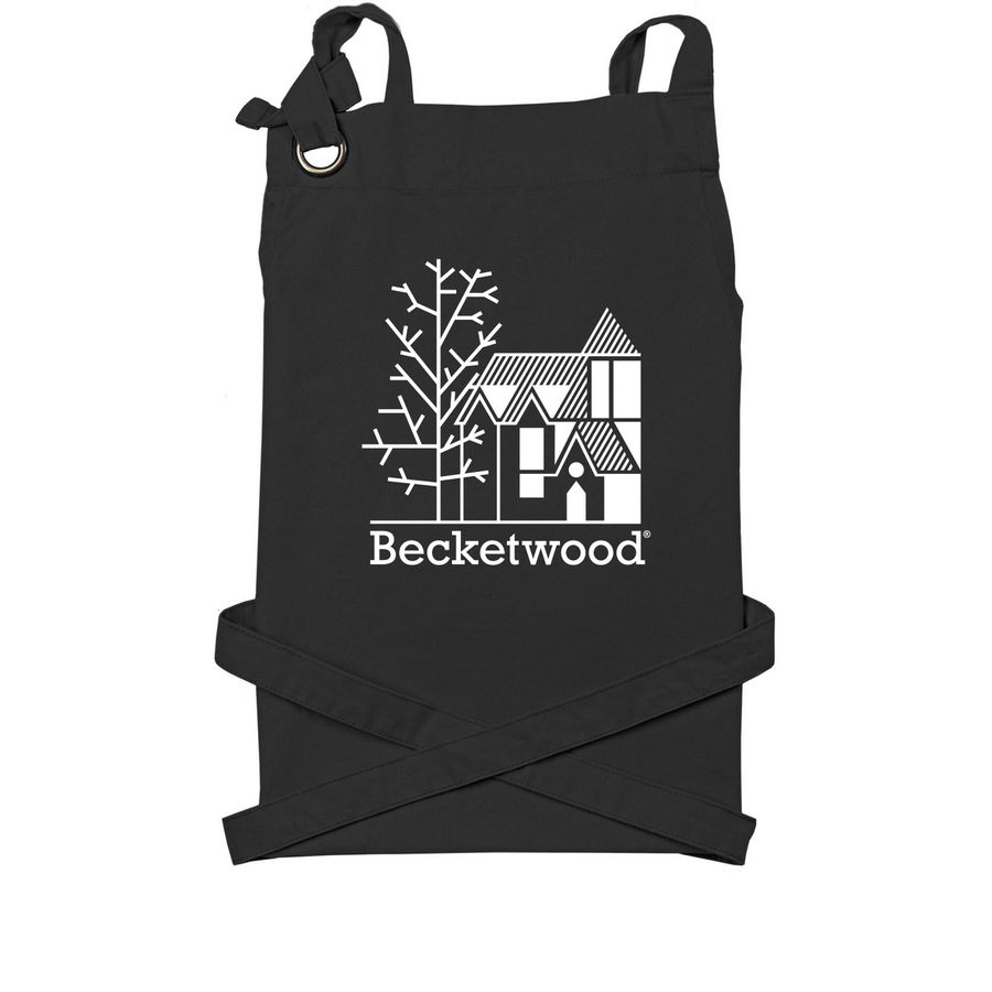Becketwood apron, a Black Cotton Canvas Pocket Apron
