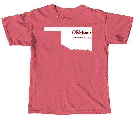 Oklahoma: Blue Blood, a Crimson Comfort Colors Unisex Tee