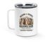 Levi our Speaker of the house, a White Stainless Steel Travel Mug (back-view)