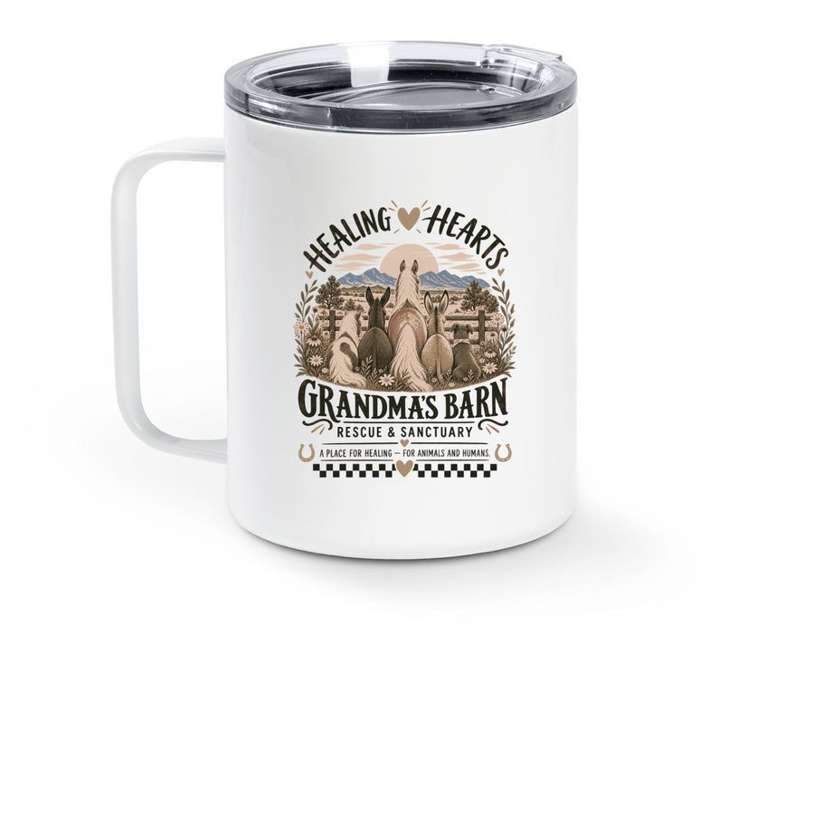 Levi our Speaker of the house, a White Stainless Steel Travel Mug (back-view)