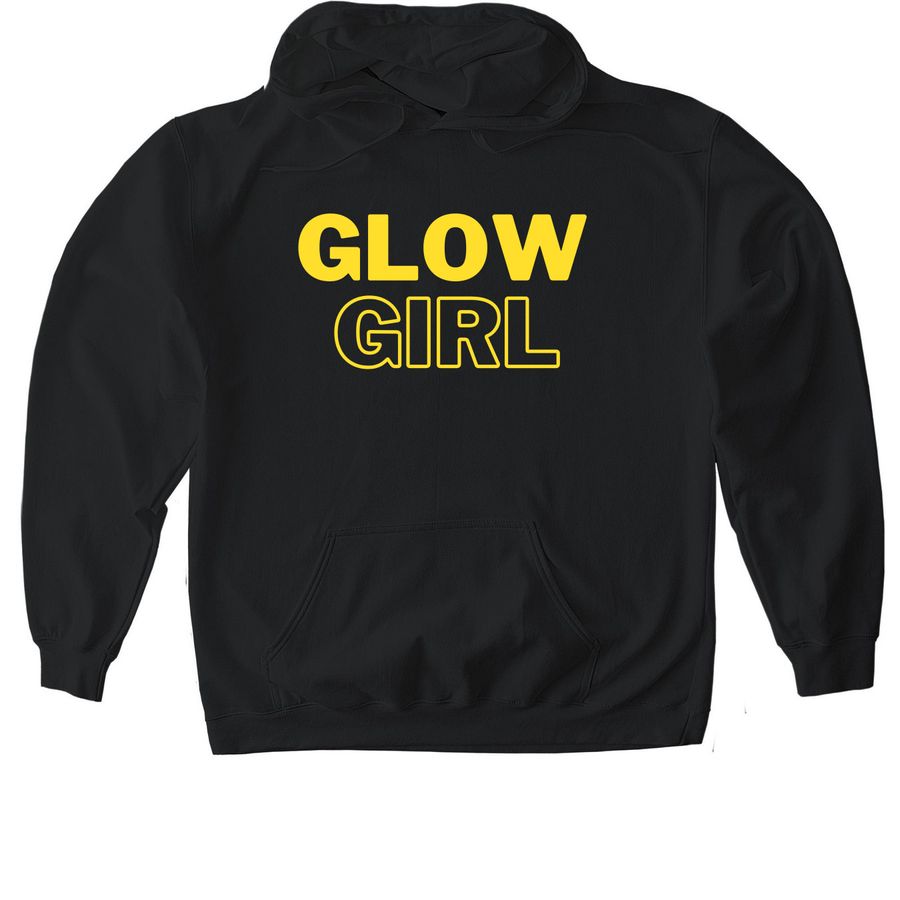 GLOW girl!, a Black Gildan Softstyle Pullover Hoodie